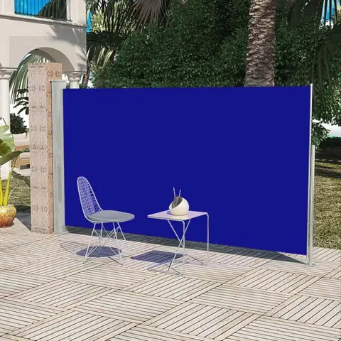 Markýzy Zatahovací boční markýza 180x300 cm Dekorhome Modrá