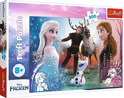 Hračky puzzle TREFL - Puzzle 300 - Magický čas / Disney Frozen 2