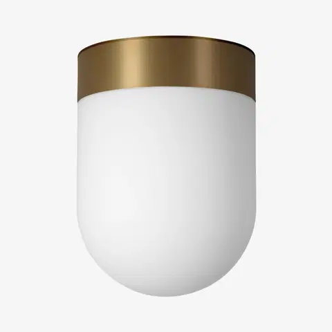 LED stropní svítidla LUCIS stropní svítidlo RETRO 8,4W LED 4000K sklo mosaz opál BS14.L2.R14.74L DALI