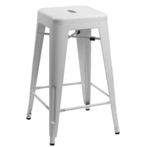 Výprodej nábytku skladem ArtD Barová židle PARIS | bílá 66 cm