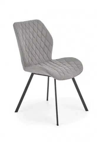 Židle HALMAR Designová židle Eviana šedá