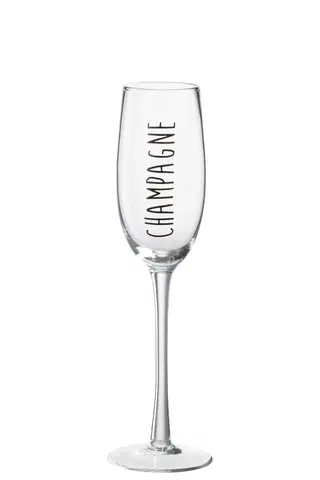 Sklenice Sklenička na sekt Champagne - Ø 7*25 cm J-Line by Jolipa 84470