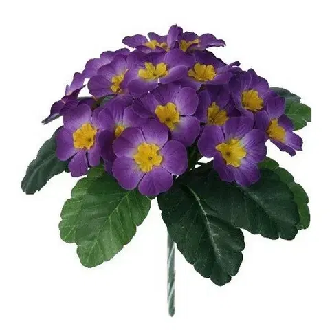 Květiny Umělá květina Prvosenka fialová, 24 cm