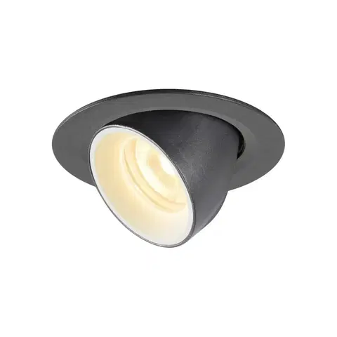 LED podhledová svítidla SLV BIG WHITE NUMINOS GIMBLE XS zápustné stropní svítidlo černé/bílé 3000 K 40° 1005835