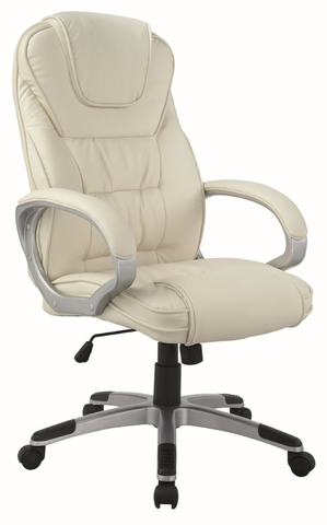 Kancelářské židle Kancelářské křeslo MACROCARPA, béžová ekokůže