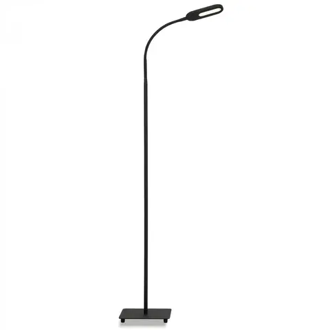 LED stojací lampy BRILONER LED CCT stojací svítidlo s dotykovým vypínačem 128 cm 6,6W 600lm černá BRILO 1297-015
