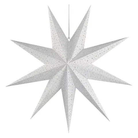 Interiérové dekorace EMOS Vánoční hvězda papírová závěsná, 60 cm, vnitřní DCAZ09