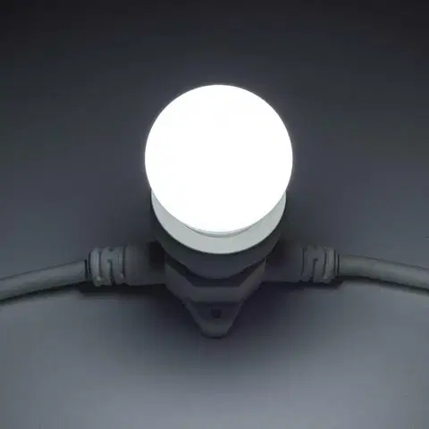 LED žárovky DecoLED LED žárovka - ledově bílá, patice E27, 12 diod