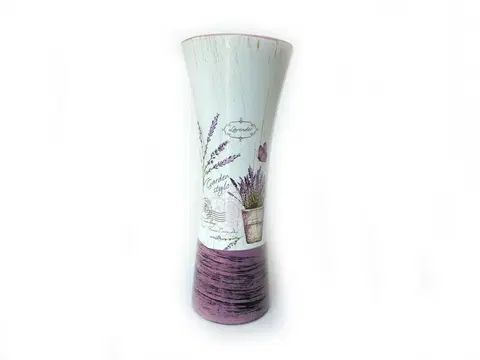 Dekorativní vázy PROHOME - Váza s dekorem Levandule 29cm