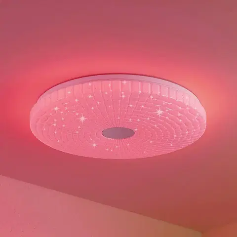 Inteligentní stropní svítidla Lindby Lindby Smart LED stropní svítidlo Laubini, Tuya RGBW CCT 48 cm