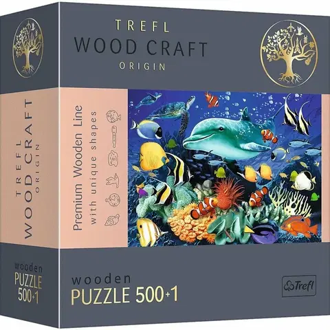 Hračky puzzle TREFL - Dřevěné puzzle 501 - Mosrký život