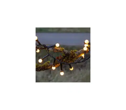 Vánoční dekorace Eglo Eglo -LED Venkovní vánoční řetěz BERRY MINI 300xLED/8 funkcí 11m IP44 teplá bílá 