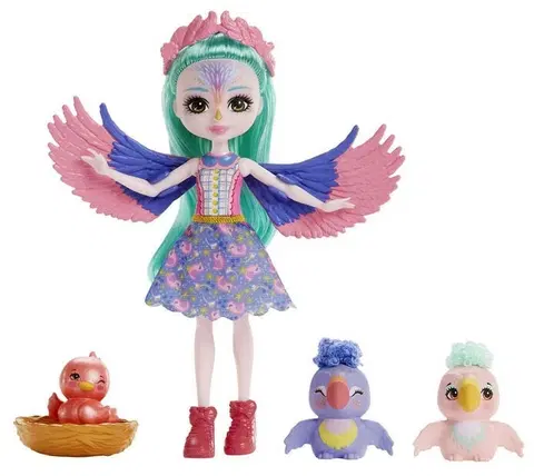 Hračky panenky MATTEL - Enchantimals Rodinka – Ptáčci