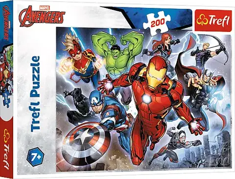 Hračky puzzle TREFL - Puzzle 200 Mighty Avengers / Disney Marvel The Avengers