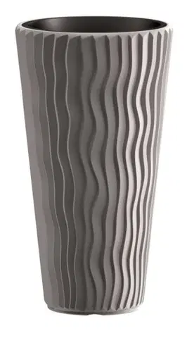 Květináče a truhlíky Prosperplast Květináč Long Sandy šedý, varianta 34,9 cm
