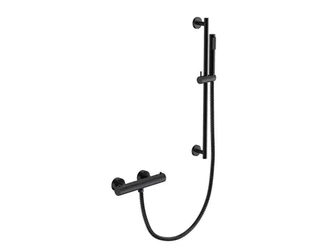 Sprchy a sprchové panely HOPA Nástěnný termostatický sprchový set VEO černá BABPVNTIICZ