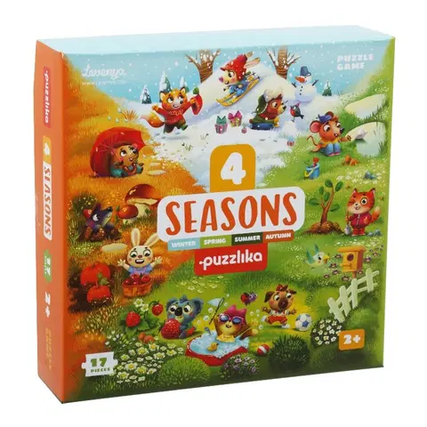 Hračky puzzle PUZZLIKA - 15238 Čtyři roční doby - naučné puzzle 17 dílků