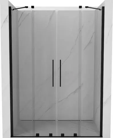 Sprchové kouty MEXEN/S Velar Duo posuvné sprchové dveře 150, transparent, czarne 871-150-000-02-70