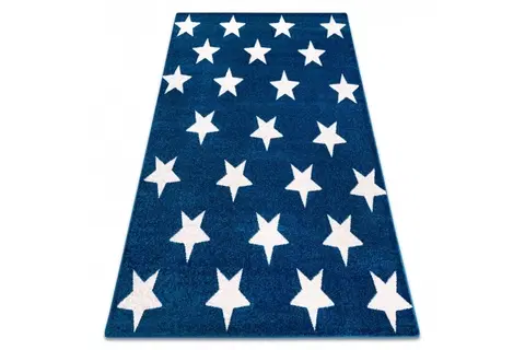 Koberce a koberečky Dywany Lusczow Kusový koberec SKETCH DECLAN modrý / bílý - Hvězda, velikost 240x330