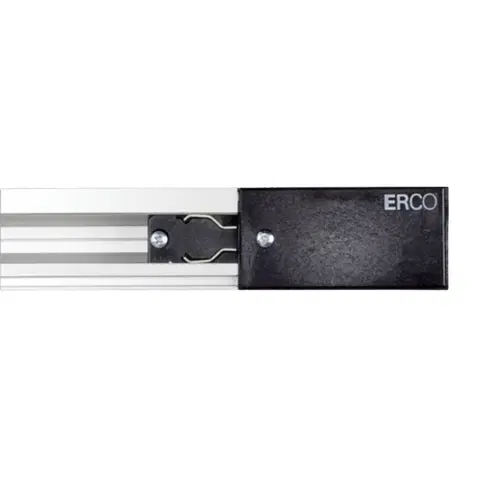 Svítidla pro 3fázový kolejnicový systém ERCO ERCO 3fázové napájení ochranný vodič levý černá