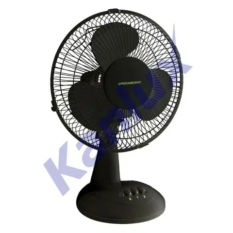 Ventilátory Kanlux Stolní ventilátor VENETO-23B, 30 cm, černý 5905339238115