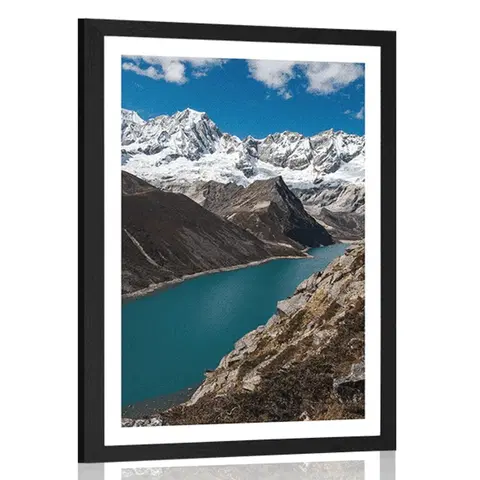 Příroda Plakát s paspartou národní park Patagonie v Argentině