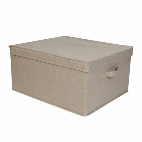 Úložné boxy Compactor Skládací úložná krabice Sandy 40 x 50 x 25 cm, béžová