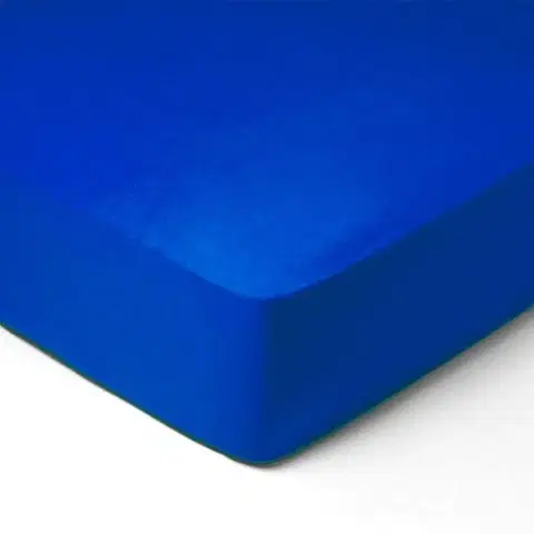 Prostěradla Forbyt, Prostěradlo, Jersey, tmavě modrá 140 x 200 cm