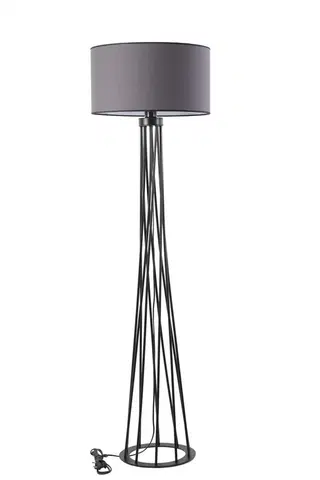 Svítidla Opviq Stojací lampa Havin II 170 cm tmavě šedá