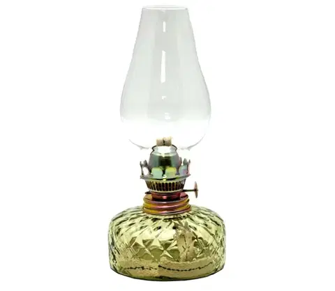 Lampy Floriánova huť Petrolejová lampa JOSEFÍNA 22 cm lesní zelená 