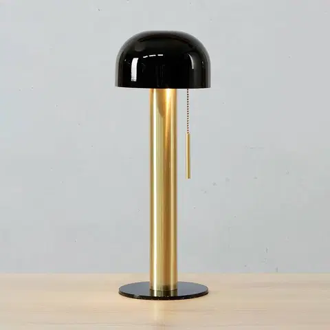 Stolní lampy Markslöjd Kovová stolní lampa Costa, černá/mosaz