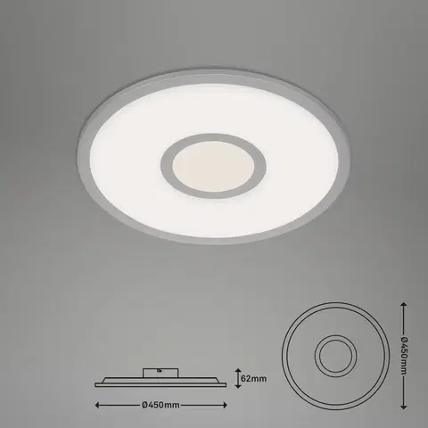 Inteligentní stropní svítidla Briloner LED stropní svítidlo Centro S CCT RGB Tuya Ø 45 cm