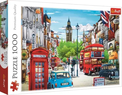 Hračky puzzle TREFL - puzzle Londýnská ulice 1000