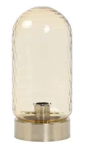 Lampy Jantarovo-bronzová kovová stolní lampa Domani - Ø15*33cm / E27 Light & Living 1841127