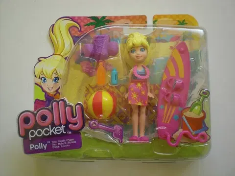 Hračky panenky MATTEL - Polly Pocket - Plážová Panenka A Doplňky