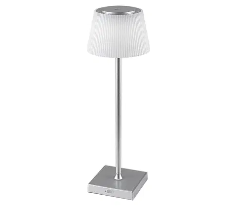 Lampy Rabalux Rabalux 76013- LED Stmívatelná nabíjecí stolní lampa TAENA 4W/3,7V IP44 stříbrná 