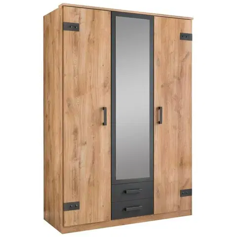 Šatní skříně s otočnými dveřmi Skříň S Otočnými Dveřmi Cork -Bp-