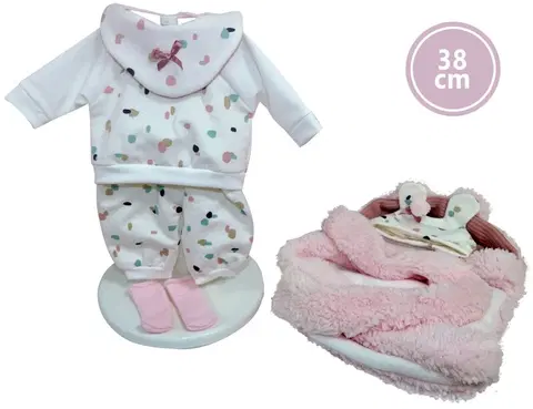 Hračky panenky LLORENS - M38-946 obleček pro panenku miminko velikosti 38 cm