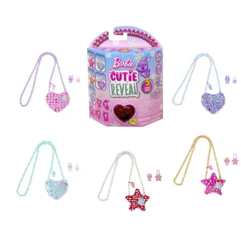 Hračky panenky MATTEL - Barbie Cutie Reveal plyšová kabelka, Mix produktů