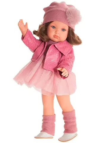 Hračky panenky ANTONIO JUAN - 28121 BELLA - realistická panenka s celovinylová tělem 45 cm