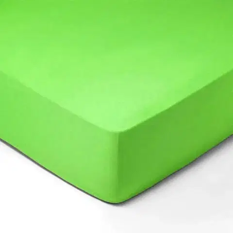 Prostěradla Forbyt, Prostěradlo, Jersey, zelená 100 x 200 cm