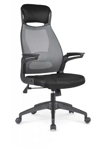 Kancelářské židle HALMAR Kancelářská židle Solare černo-šedá