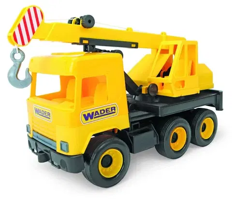 Hračky WADER -  Middle Truck jeřáb - žlutý