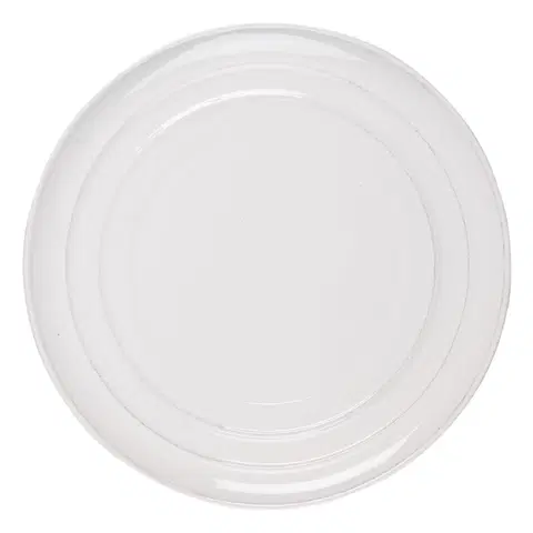 Talíře Bílý vroubkovaný talíř Romantic Intense - Ø 28*3 cm Clayre & Eef RIFP