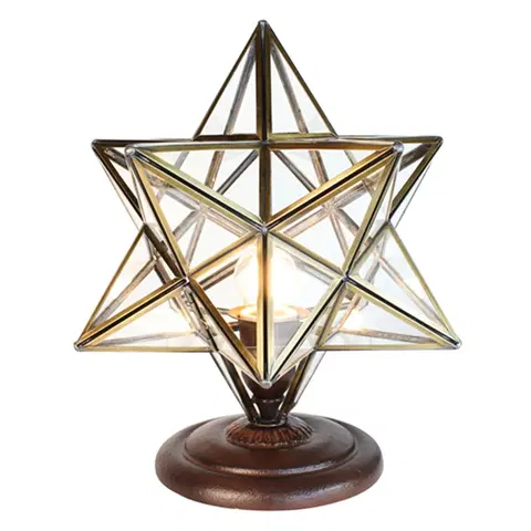 Lampy Stolní lampa ve tvaru hvězdy Star - 31*31*36 cm E27/max 1*40W Clayre & Eef 5LL-9340