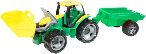 Hračky LENA - Traktor se lžící a přívěsem