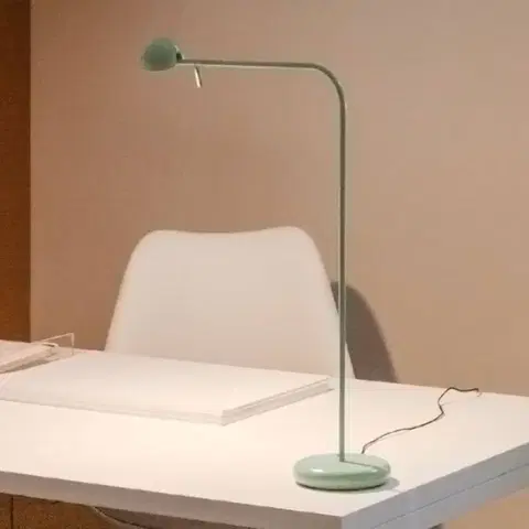 Stolní lampy Vibia Vibia Pin 1655 stolní lampa LED, 40cm, zelená