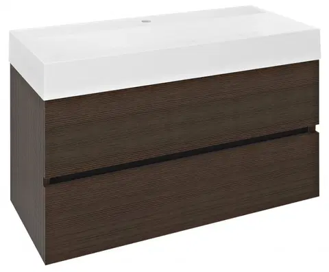 Koupelnový nábytek SAPHO ODETTA umyvadlová skříňka 95x50x43,5cm, borovice rustik DT100-1616
