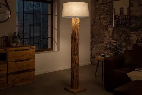 Svítidla LuxD 25506 Designová stojanová lampa Nash šedá