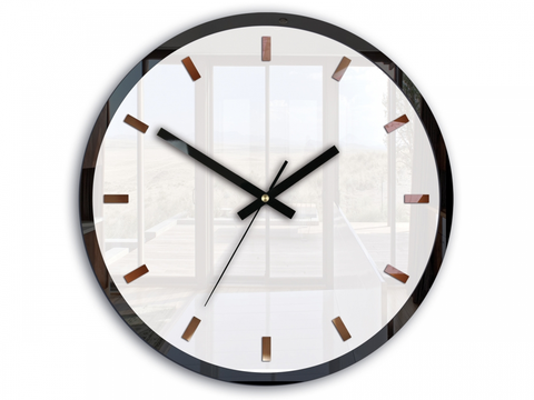 Hodiny ModernClock Nástěnné hodiny Rolo bílé